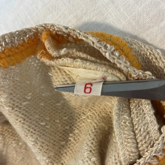 Vintage 60’s Stuart Mackey California Open Front Knit Cardigan Sweater Size 6 - Picture 9 of 13